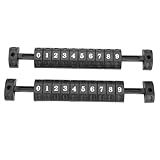 Fayelume 2PCS Foosball Table Parts Score Counters, Foosball Ball 10 Numbers Scoring Score Counter, Table Football Score Keeper for Standard Foosball Tables, Black (26.7cm/10.5in)