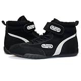 PROFOX Classic Auto Racing Shoes Boots Black SFI 3.3/5 (Black, 10.5)
