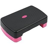 Fitvids 18" Workout Aerobic Stepper Step Platform with 2 Risers, Multiple Colors