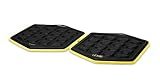 SKLZ Slidez Dual-Sided Exercise Glider Discs for Core Stability Exercises for Hands & Feet, Standard Use,Yellow