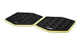 SKLZ Slidez Dual-Sided Exercise Glider Discs for Core Stability Exercises for Hands & Feet, Standard Use,Yellow
