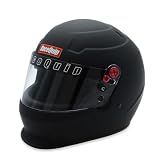 RaceQuip PRO25 Snell SA2025 Full Face Auto Racing Helmet Flat Black Large