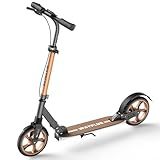 WAYPLUS Kick Scooter for Ages 6+,Kid, Teens & Adults. Max Load 240 LBS. Foldable, Lightweight, 8IN Big Wheels for Kids, Teen and Adults, 4 Adjustable Levels. Bearing ABEC9
