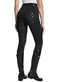 baleaf Womens Horse Riding Pants Equestrian Full Seat Breeches Horseback Tights Silicone Zipped Pocket Black XL