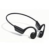 Vulxovt Bone Conduction Sports Headphones – 27g Ultra-Light Frame for All-Day Comfort, Bluetooth 6.0, Immersive Sound, Crisp Calls & Video, Trendy Black-Gray, Perfect for Cycling, Gym, Outdoor Sports