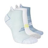 Skechers Women's 3-Pack Pickleball Low Cut Socks, Blue Combo, 9-11