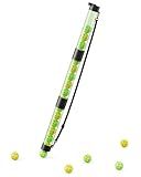 Lomccian Pickleball Ball Retriever Upper Holds 17 Balls, Pickleball Pickup Tube with Shoulder Strap, Easy Pickup Portable Pickleball Ball Holder