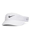 Nike Dri-Fit ADV Ace Tennis Visor, White/Anthracite/Black, Small/Medium