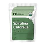 Micro Ingredients Organic Spirulina Chlorella Mini Tablets, 2,500 Tablets (8 Month Supply) | 50/50 Algae Blend | No Fillers, Non-GMO