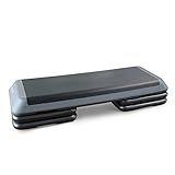 Cap Barbell Adjustable Aerobic Step Platform Exercise Step, Gray