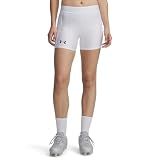 Under Armour Women's Utility Softball Slider Shorts, (100) White / / Black, Medium