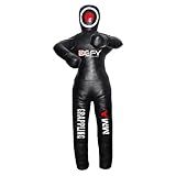 DEFY Leather Jiu Jitsu MMA Grappling Dummy Judo Martial Arts Punching Bag Karate (6 Feet)