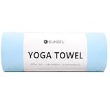 Eunzel Hot Yoga Towel Non Slip Yoga Mat Towel Non-Slip Sweat Absorbent Towel for Hot Yoga, Pilates and Workout 72" x 26.5", Blue