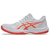 ASICS Women's Upcourt 6 Volleyball Shoes, 9, White/Vivid Coral