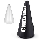 Dansydaisy Cheer Megaphone Bag, Cheer Megaphone Carrying Bag, with Adjustable Shoulder Strap for Football Basketball Homecoming Squad Team Club Parade Competition, Loudspeaker Not Included(Black)