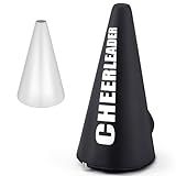 Dansydaisy Cheer Megaphone Bag Cheer Megaphone Carrying Bag Cheerleader Storage with Adjustable Shoulder Strap for Football Basketball Homecoming Squad Team Party Dance Club Parade Competition(Black)