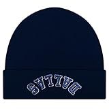 3D Embroidered Upside Down City Football Beanie Hat, Game Day Gifts for Men Women and Fans, Funny Sports Apparel