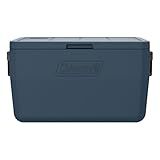 Coleman Chiller 48qt Portable Cooler with Ice Retention and 2-Way Heavy Duty Handles, Leak Resistant, Great for Camping, Concerts, Sports, and More, Sapphire