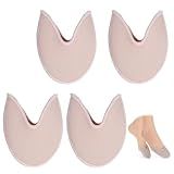 Ymapinc 2 Pairs Ballet Toe Pads for Pointe Shoes, Dance Foot Cover Pouch Protector Pads Accessories Foot Undies for Dancer Women Men High Heels - Skin Color SEBS+Knitted Fabric