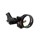 TRUGLO Storm G2 Lightweight Compact Durable Highly-Visible Left-Hand Convertible Archery Bow Sight - 3 Pin