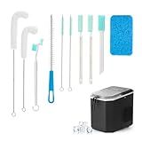AIEVE Ice Machine Cleaner Brush Sets, 10 Pcs Ice Maker Cleaner Tools Kits with Crevice Cleaning Brush and Scrub Sponge for Countertop Ice Makers