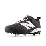New Balance Men's FuelCell 4040 V8 Metal Baseball Shoe, Black/White, 12 M