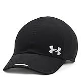 Under Armour Women's Launch Run Hat , Black (001)/Reflective , One Size Fits Most