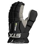 STX Cell VI™ Lacrosse Goalie Gloves, Medium, Black, Pair