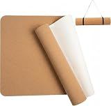 Cork Yoga Mat with TPE Base 6mm Extra Thick Cushioning High Density Exercise Pad 72 x 24 Inch for Home Gym, Non-Slip