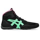 ASICS Kid's Matflex 7 Grade School Wrestling Shoes, 1, Black/NEW Leaf