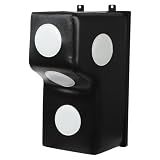 Wall Mount Punching Bag – Space-Saving Boxing Training Equipment for Hooks, Uppercuts & More (15.7x11.8x27.5in) - Durable PU, EVA, Steel Design for Home Gym (Black)