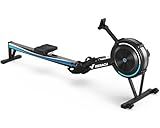 MERACH Rowing Machines for Home, Adjustable Air Resistance Professional Indoor Rowing Machine, Ergonomic Comfort Seat, Performance Monitor and Device Holder, Easy Storage