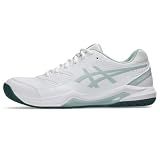 ASICS Men's Gel-Dedicate 8 Tennis Shoes, 9.5, White/Cold Moss
