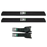 COR Surf Aero Roof Rack Pads, No-Scratch Tie Down Straps, 28in Wide 10ft