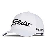 Titleist Tour Performance Golf Hat, White/Black