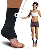 Ankle Compression Sleeve for Women & Men (Pair) – Ankle Brace for Sprain, Swelling, Achilles Tendon – Ankle Support Open Toe Plantar Fasciitis Socks for Foot Arch Support & Pain Relief