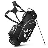 GoHimal Lightweight 14-Way Golf Stand Bag for Men & Women Black