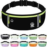 Running Belt Slim Fanny Pack Jogging Pouch Phone Holder Waist Pack - Black