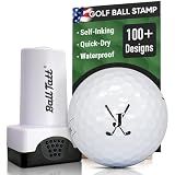 Ball Tatt - Golf Ball Stamp Personalized Monogram Initial J Self-Inking Marker Quick Dry Permanent Ink Reusable Golf Ball Marker to Identify Balls Ideal Golfer Gift