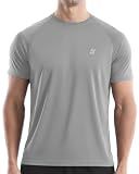 Roadbox Men's Rash Guard Short Sleeve, UPF 50+ UV Sun Protection Swim Shirts, Quick Dry Lightweight Water Surf Beach T-Shirt