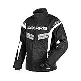 Polaris Men's TECH54 Northstar Jacket, Waterproof, Breathable, Insulated, for Snowmobiling Off Road Riding, Black - 2833000,Black,L