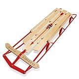 Flexible Flyer 54-Inch Metal Runner Sled – Classic Wooden Snow Sled for Kids & Adults – Sturdy Wood & Steel Construction, Easy to Steer - Family Winter Fun.