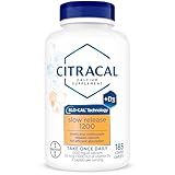 Citracal Slow Release- Calcium 1200 mg with Vitamin D3, Magnesium, Calcium Supplement, Bone Health Support, Take Once Daily Caplet, 185 Count