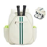 Pickleball Bag Backpack Fits 2 to 6 Paddles, Large Pickle ball Bags for Men and Women with Shoe Compartment and Fence Hook, Great Pickleball Gifts