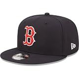 New Era Unisex-Adult MLB 9Fifty Team Color Primary Logo Adjustable Snapback Hat Cap One Size Fits All- Boston Red Sox Navy