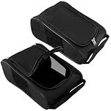 QWORK Golf Shoe Bag - 2 Pack Outdoor Zippered Shoe Carrier with Mesh Holes - Compatible with Various Shoe Sizes -Sport Shoes Bag Travel Shoe Bags