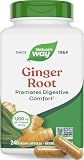 Nature's Way Ginger Root Capsules,1,100 mg per Serving, Vegan, 240 ct
