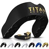 Titan Armour® Mouth Guard Boxing | Premium Dual-Layer | Case Included | Adult & Youth (11+) Custom-Fit Mouthpiece | Boil & Bite Mouthguard for Men: Football, MMA, Hockey, Lacrosse, BJJ, Basketball