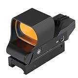 Feyachi Rifle Reflex Sight, 4 Reticles Red Dot Sight Picatinny Rail Red Dot