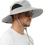 EINSKEY Wide Brim Sun Hat, UPF 50+ UV Protection Waterproof Packable Bucket Hat for Men & Women, Fishing Hiking Beach Garden
